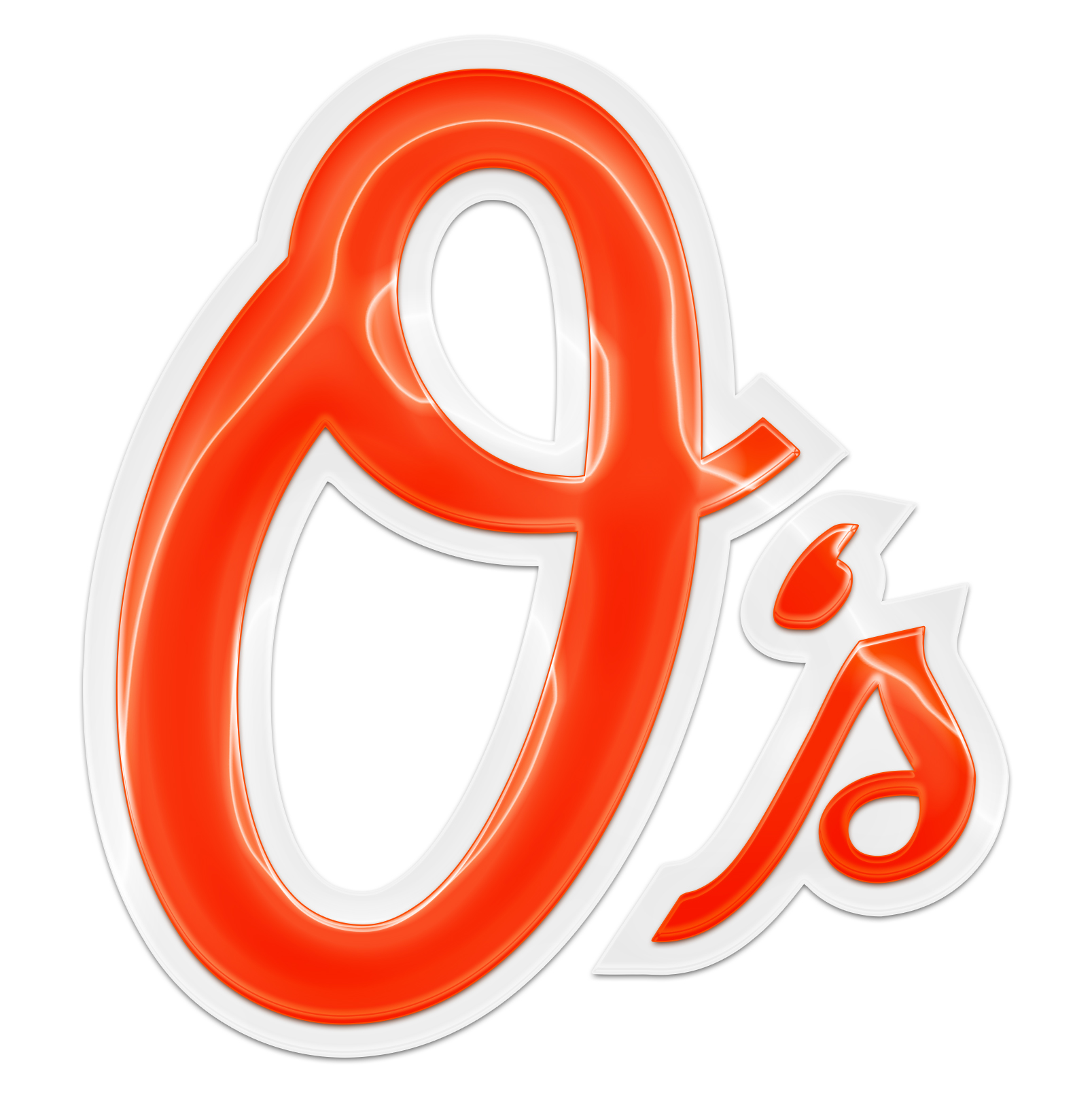 Baltimore Orioles Crystal Logo iron on paper